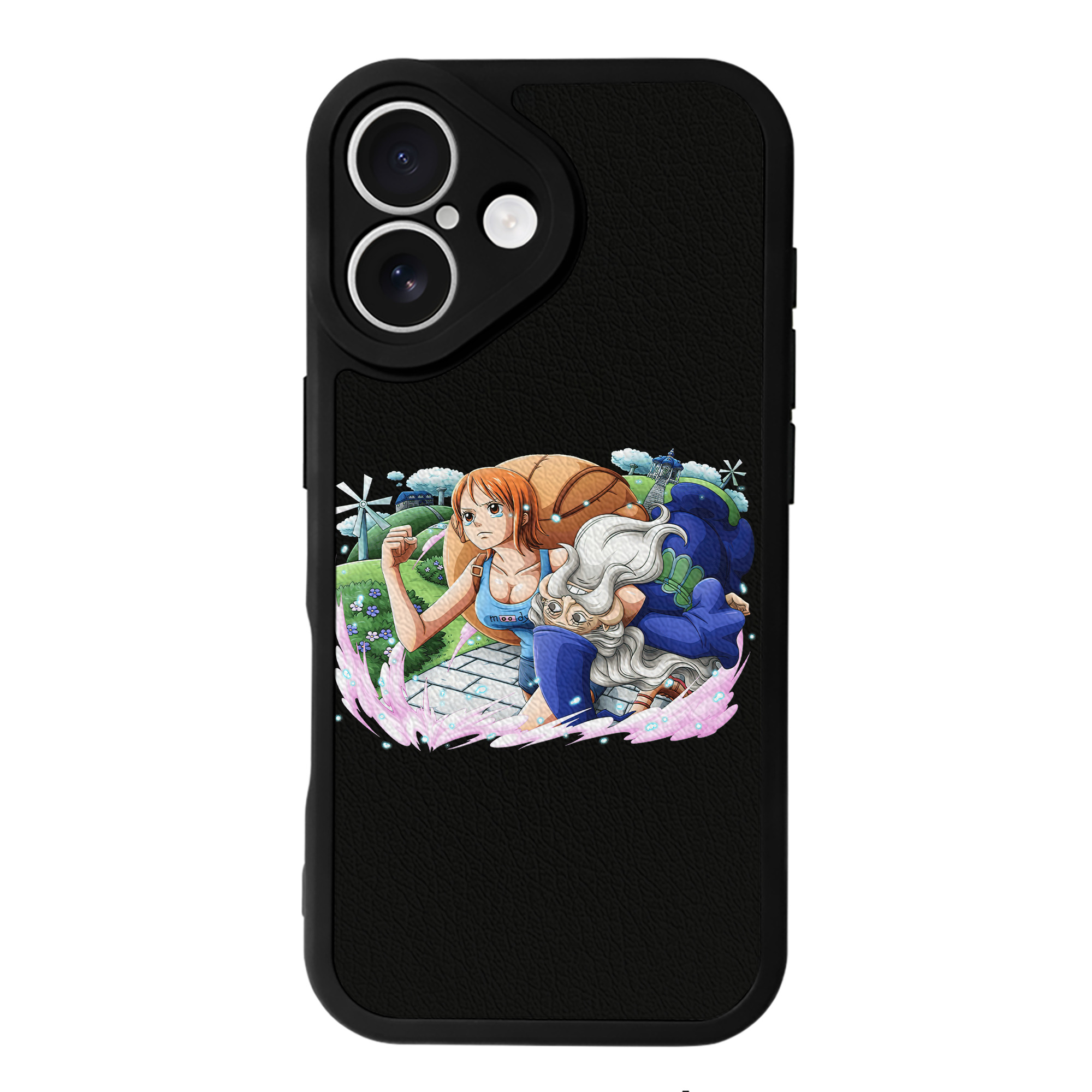 （画像用） ワンピース ナミ ONE PIECE Nami 【iPhone 16シリーズ対応】シリコンスマホケース（レザー調） 材質：シリコン